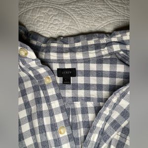 J Crew Mens Checkered Buttondown